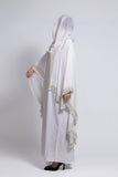 Faizah Luxury Cape Abaya - White