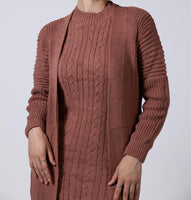 Knitted Winter Outfit Set -  Dusty Rose