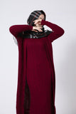 Knitted Winter Outfit Set -  Burgundy