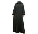 Yasmin Abaya with Attached Hijab - Khaki