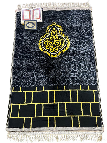 Padded Prayer Mat -  Gold + Black