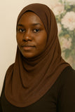 Ribbed Jersey Hijab - Chocolate Brown