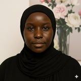 Ribbed Jersey Hijab - Black