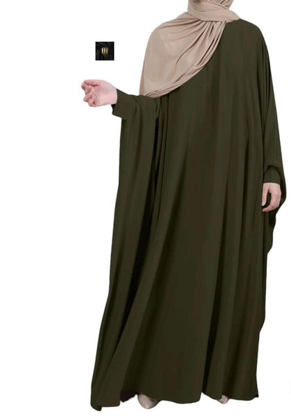 MARYAM Essential Butterfly Abaya - Khaki