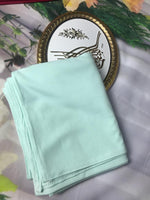 Ribbed Jersey Hijab -  Paled Turquoise