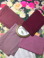 Ribbed Jersey Hijab - Burgundy