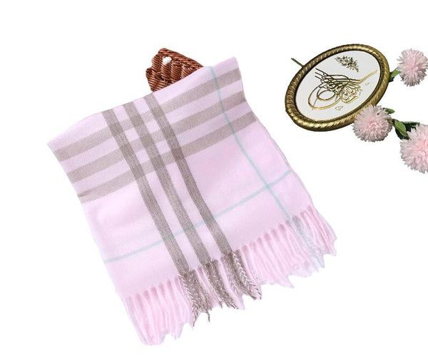 Pashmina Cashmere Hijab - Pink