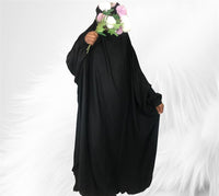 One Piece Jilbab - Black