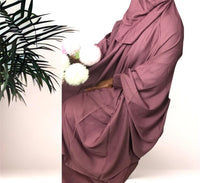 Two Piece Jilbab Set - Dusty Rose