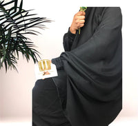 Two Piece Jilbab Set - Black