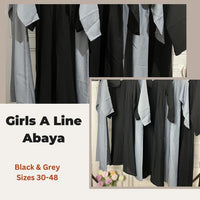 Girl A Line Abaya