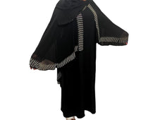 Faizah Luxury Cape Abaya - Black